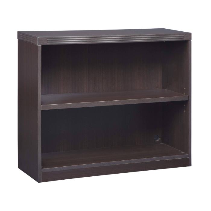 BBB23745408 Mayline AB2S36LDC Aberdeen Bookcase,2 Shelf,mocha