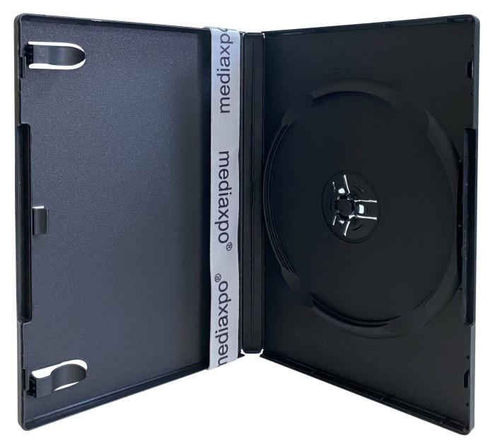 BBB15809687 200 Standard Black Single DVD Cases 14mm (Machinable Quality)