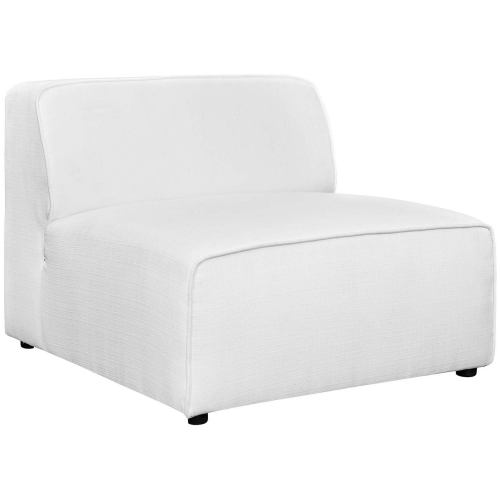 BBB20259810 Modway Mingle Fabric Armless - White