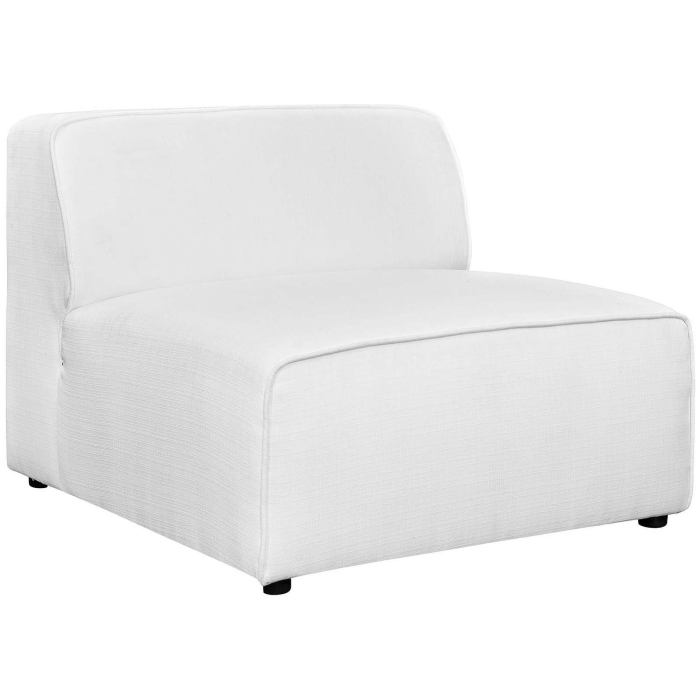 BBB20259810 Modway Mingle Fabric Armless - White