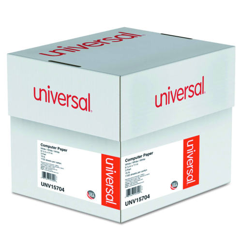 BBB26990062 Universal Computer Paper 3-Part Carbonless 15lb 9-1/2 x 11 White 1100 Sheets