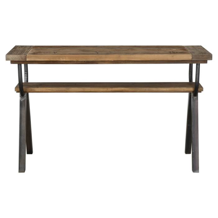 BBB26180848 Uttermost Domini Industrial Console Table