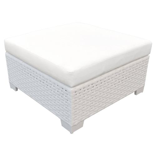BBB24920887 TK Classics Monaco Ottoman - White