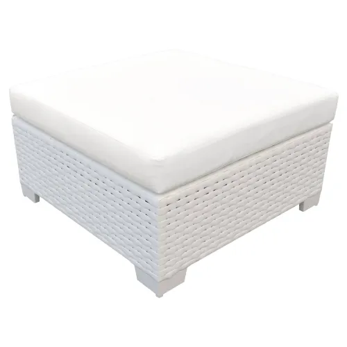 BBB24920887 TK Classics Monaco Ottoman - White