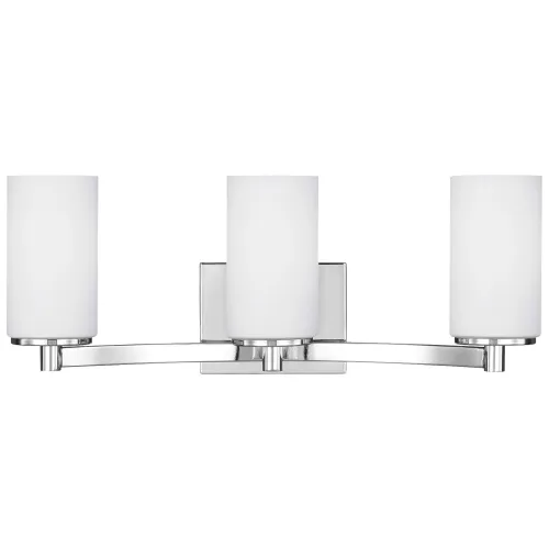 BBB20954573 Sea Gull Lighting 4439103-05 Chrome Hettinger 3 Light Wall/ Bath