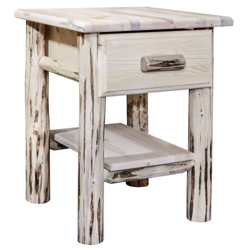 BBB24521477 Montana Woodworks Montana Nightstand with Drawer and Shelf - Ready to Finish