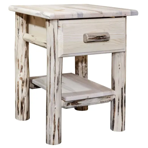 BBB24521477 Montana Woodworks Montana Nightstand with Drawer and Shelf - Ready to Finish