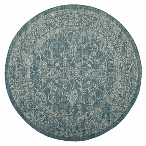 BBB16365392 Safavieh Courtyard CY8680-37221 Turquoise Rug | | 6'7inch x 6'7inch Round