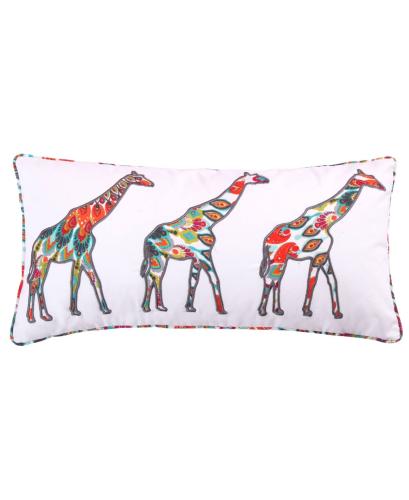 BBB24111286 Levtex Home Mirage Appliqued Giraffes Pillow - Multi