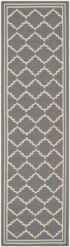 BBB18399604 Safavieh Courtyard Grey Indoor Outdoor Rug - Runner 2'3inch x 8'