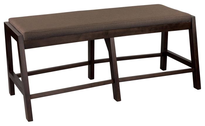 BBB19397725 Homelegance Compson 60-Inch Counter Height Bench, Chocolate Brown