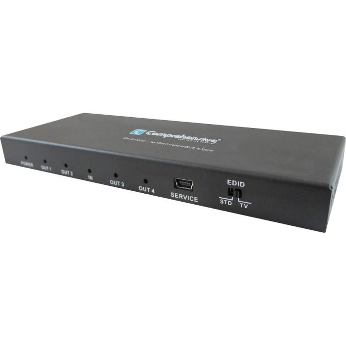 BBB25282140 Comprehensive CDA-HD14018G 1x4 HDMI Full UHD 4K60 18GB Splitter