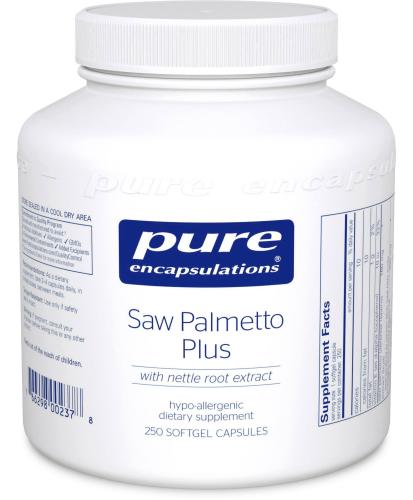 BBB28114591 Pure Encapsulations , Saw Palmetto Plus 250 Gels
