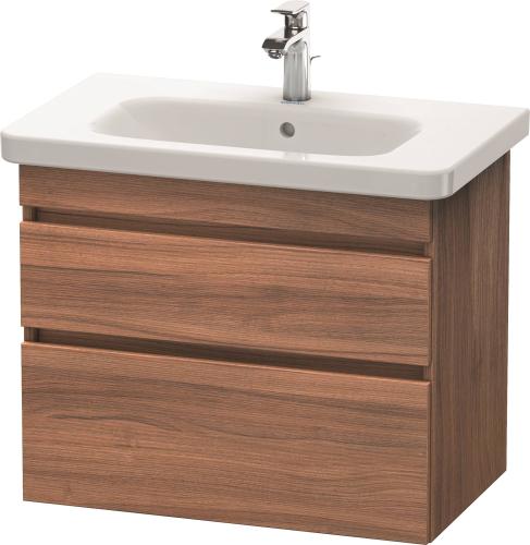 BBB22422112 Duravit DuraStyle DS648107979 Wall Mount Vanity Unit - Natural Walnut