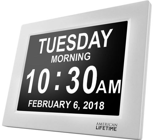 BBB27140523 American Lifetime [Newest Version] Day Clock - Extra Large Impaired Vision Clock