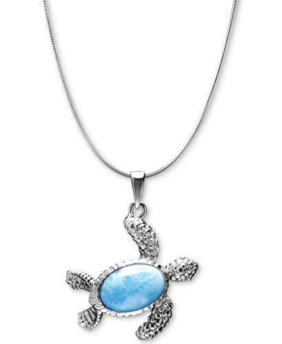 BBB21468263 Marahlago Larimar Turtle Necklace