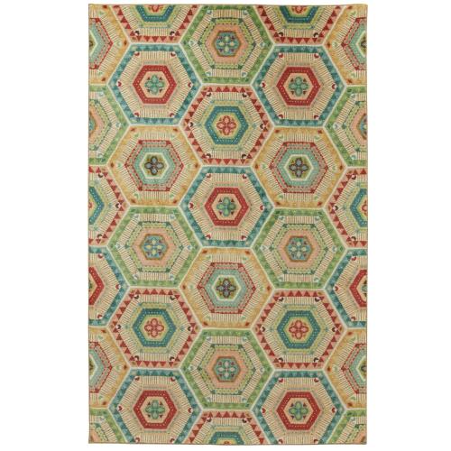 BBB19110659 Mohawk Prismatic Southwest Geo Multi 5' x 8' Area Rug