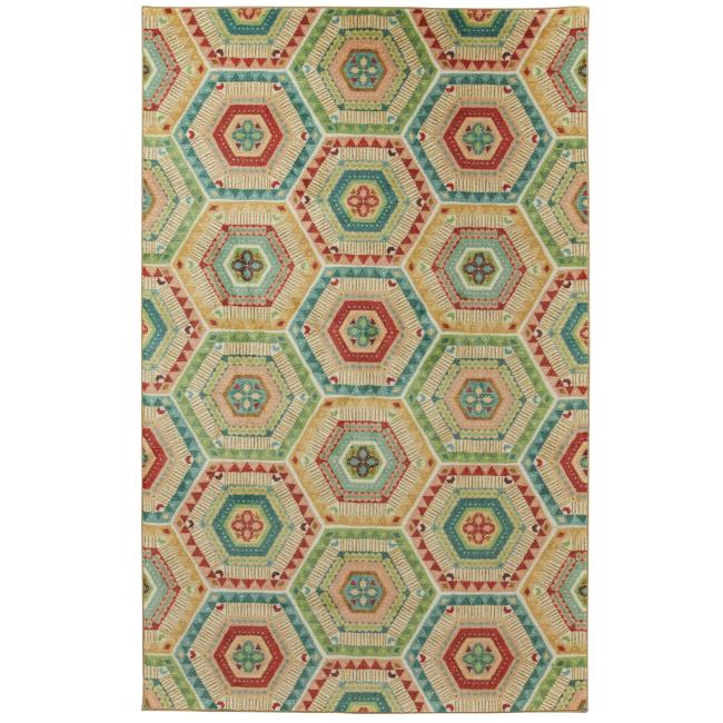 BBB19110659 Mohawk Prismatic Southwest Geo Multi 5' x 8' Area Rug
