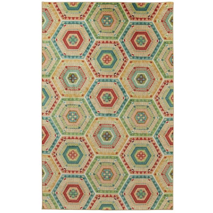 BBB19110659 Mohawk Prismatic Southwest Geo Multi 5' x 8' Area Rug
