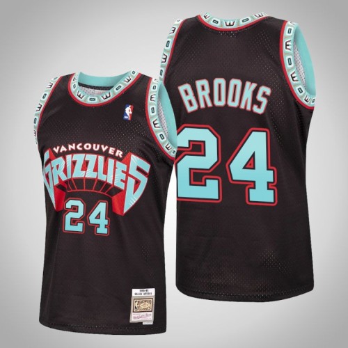 Grizzlies Dillon Brooks Black Reload Hardwood Classics Jersey