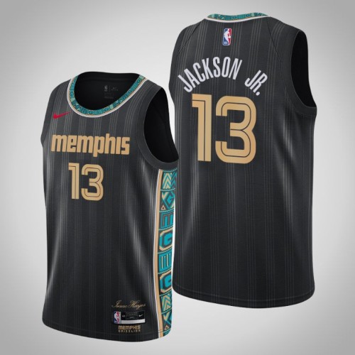 Grizzlies Jaren Jackson Jr. Black 2020-21 Swingman City Jersey