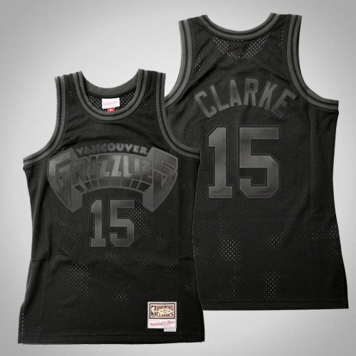 Grizzlies Brandon Clarke Black Tonal Hardwood Classics Jersey