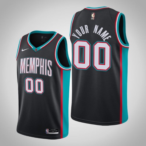 Grizzlies Custom Black 2020-21 Swingman Hardwood Classics Jersey