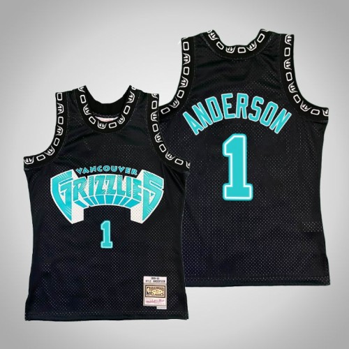 Grizzlies Kyle Anderson Black Hardwood Classics Jersey
