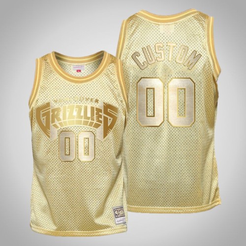 Grizzlies Custom Gold Midas SM HWC Limited Jersey