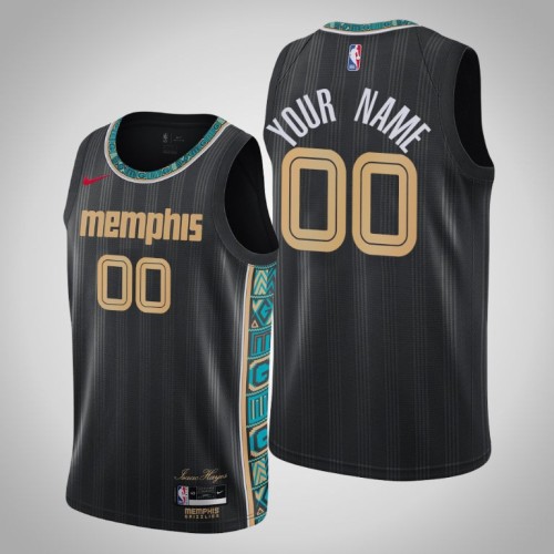 Grizzlies Custom Black 2020-21 Swingman City Jersey