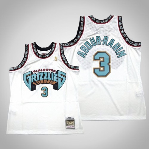 Grizzlies Shareef Abdur-Rahim White 1998-99 Hardwood Classics Authentic Jersey