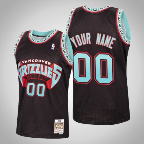 Grizzlies Custom Black Reload Hardwood Classics Jersey