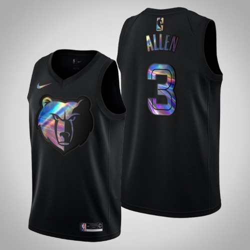 Grizzlies Grayson Allen Black Iridescent Logo Holographic Hardwood Classics Jersey