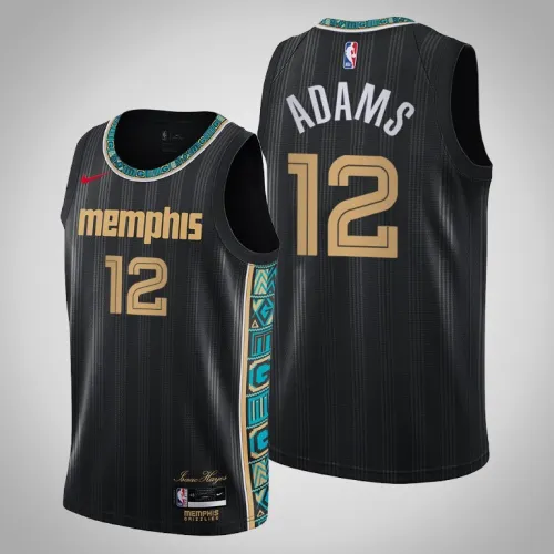 2021 Grizzlies Steven Adams City Edition Jersey Black