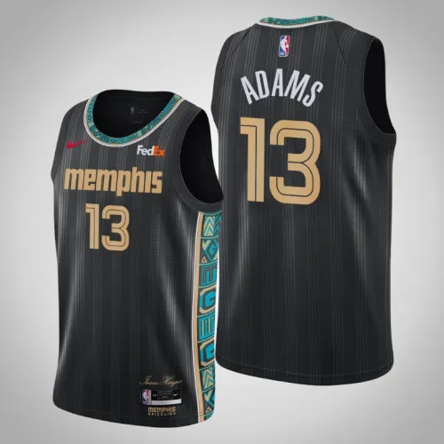 Grizzlies Steven Adams City Edition Jersey Black
