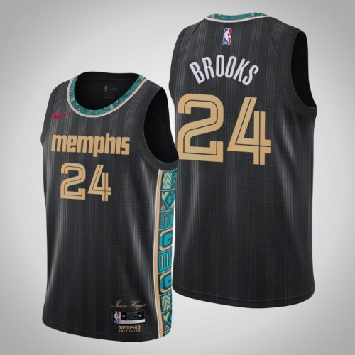Grizzlies Dillon Brooks Black 2020-21 Swingman City Jersey