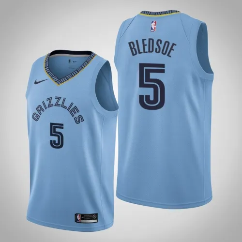 2021 Grizzlies Eric Bledsoe Statement Edition Jersey Blue