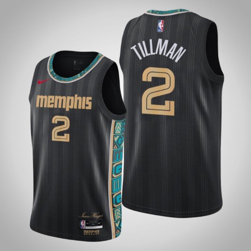 Grizzlies Xavier Tillman Black 2020-21 Swingman City Jersey