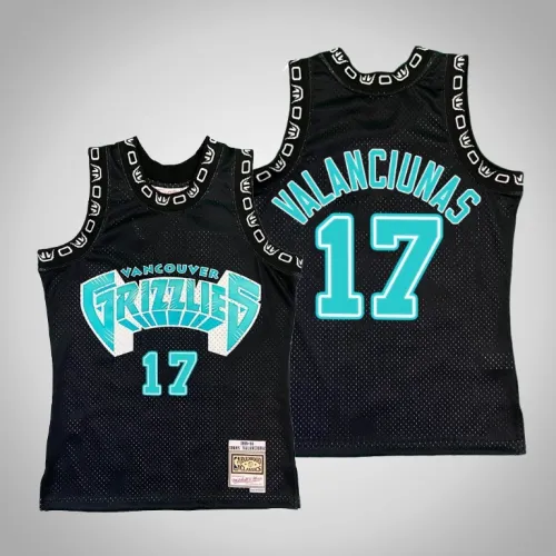 Grizzlies Jonas Valanciunas Black Hardwood Classics Jersey