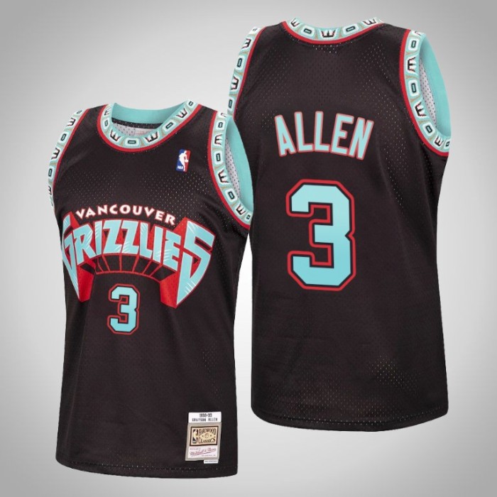 Grizzlies Grayson Allen Black Reload Hardwood Classics Jersey