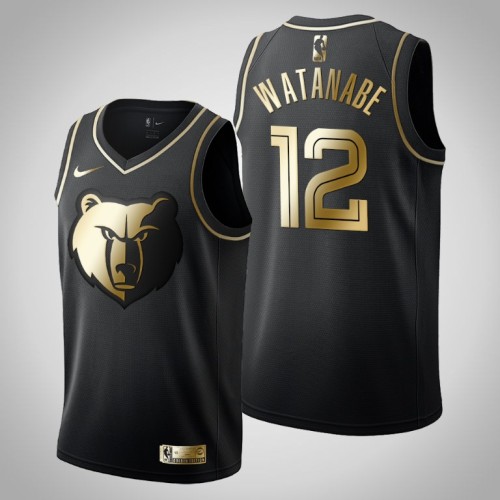 Yuta Watanabe Black Golden Edition Grizzlies Jersey