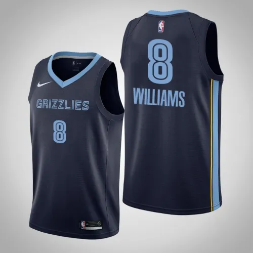 Grizzlies Ziaire Williams 2021 Icon Edition Jersey Navy