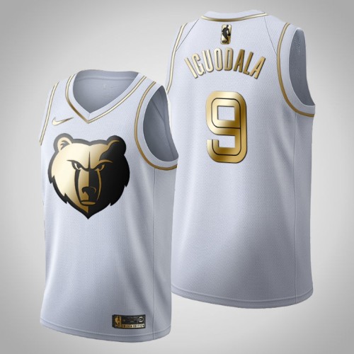 Andre Iguodala White Golden Edition Grizzlies Jersey