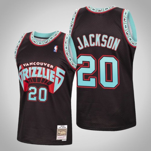 Grizzlies Josh Jackson Black Reload Hardwood Classics Jersey