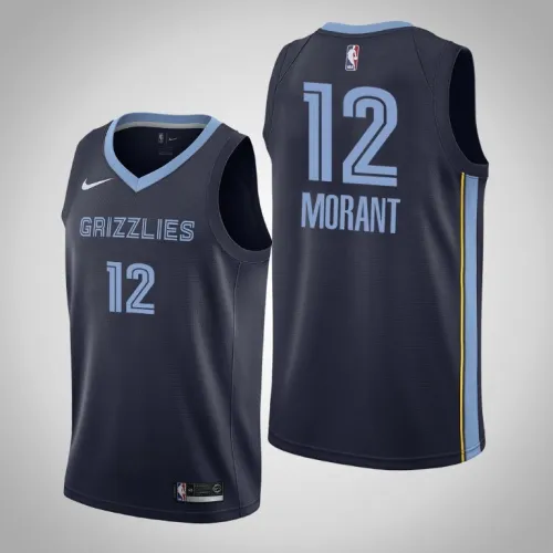 Grizzlies Ja Morant Navy Swingman Icon Jersey