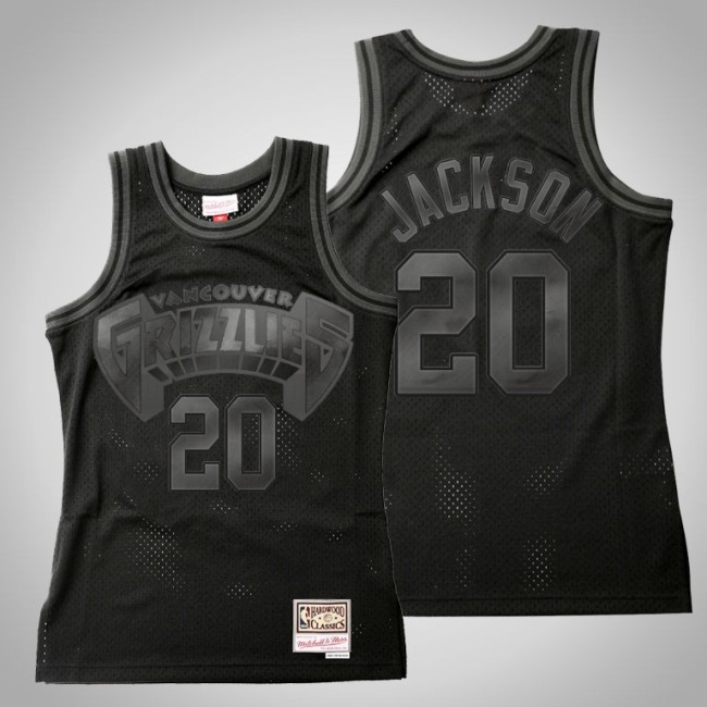 Grizzlies Josh Jackson Black Tonal Hardwood Classics Jersey