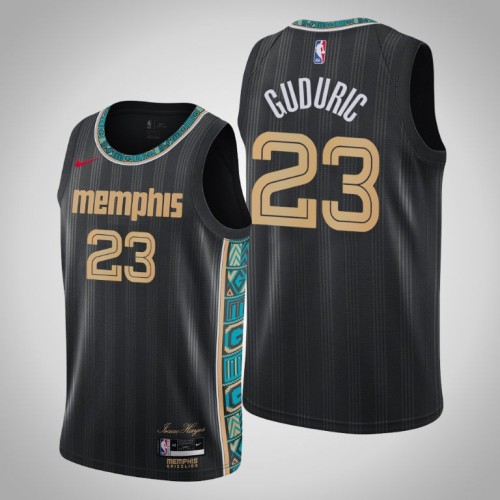 Grizzlies Marko Guduric Black 2020-21 Swingman City Jersey
