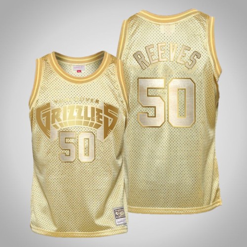 Grizzlies Bryant Reeves Gold Midas SM HWC Limited Jersey