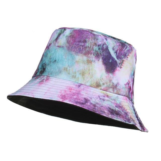 New Kpop Bucket Hat Women Embroidery Letters Double Side Cotton Reversible Sun Protection Cap Men's Panama Hat Fisherman Hats