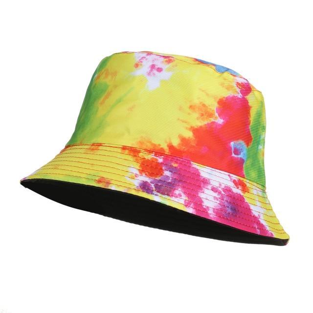 New Kpop Bucket Hat Women Embroidery Letters Double Side Cotton Reversible Sun Protection Cap Men's Panama Hat Fisherman Hats